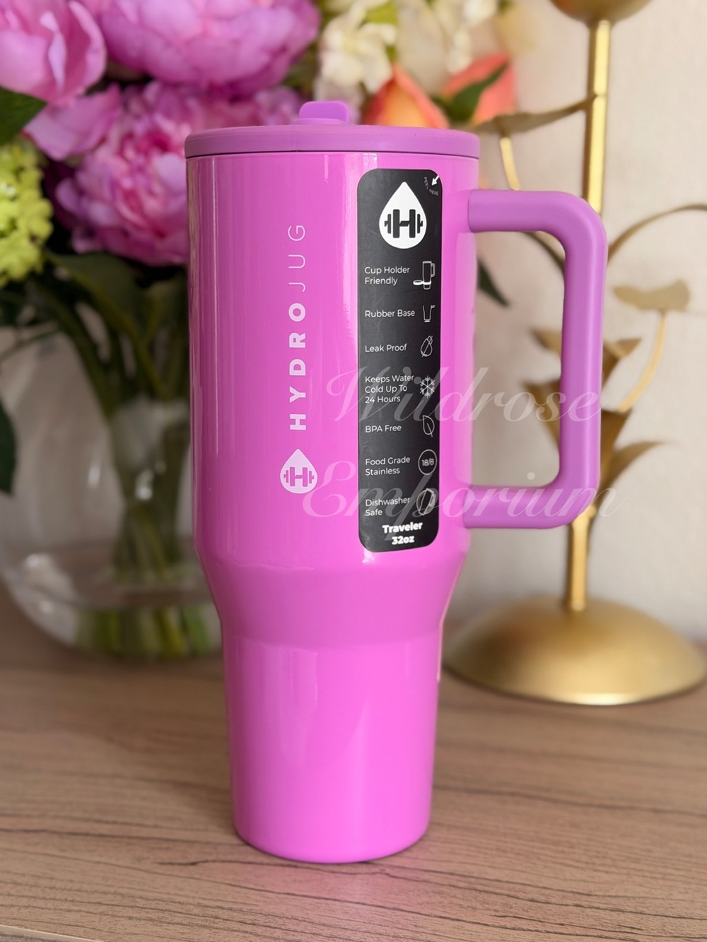 Hydrojug Neon Purple PULSE 32oz Traveler NWT